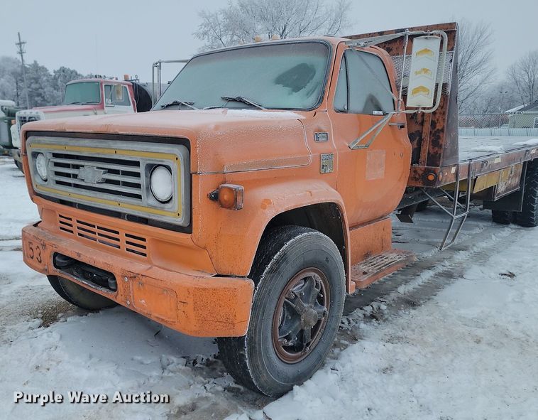 image for item KT9631 1979 Chevrolet  C60  flatbed truck