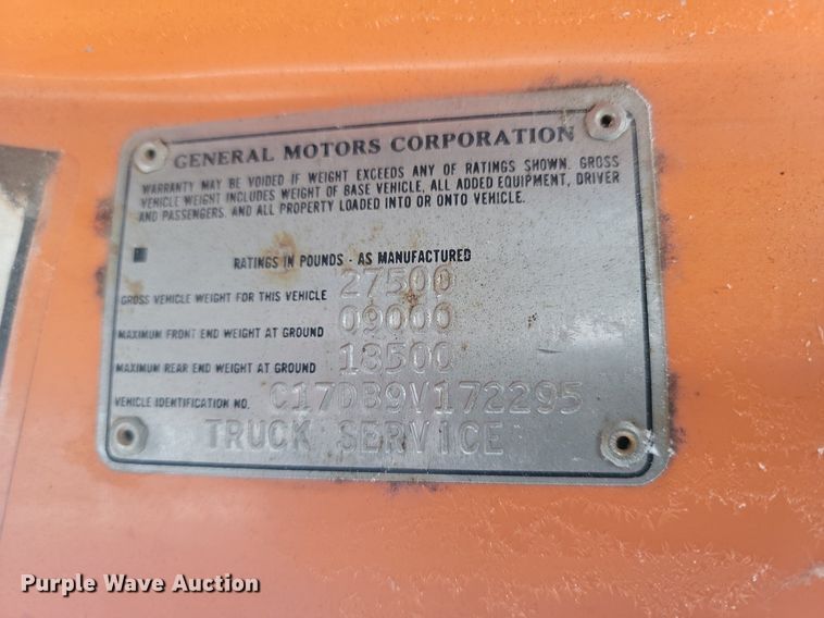 image for item KT9631 1979 Chevrolet  C60  flatbed truck