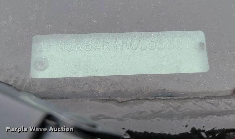 image for item KT9649 2017 Ford  Explorer Police interceptor  SUV