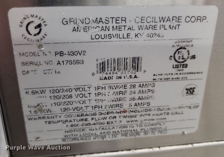 image for item LA9535 Restaurant equipment 