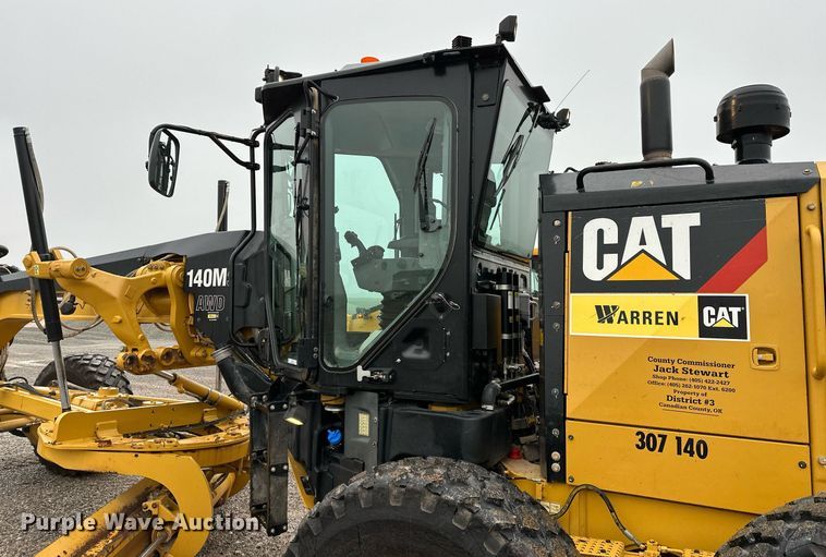 image for item LK9740 2017 Caterpillar  140M3 AWD motor grader