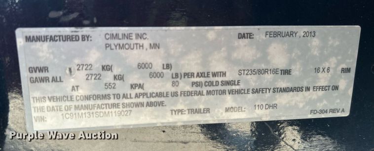 image for item NB9321 2013 Cimline  110 Magma melter applicator