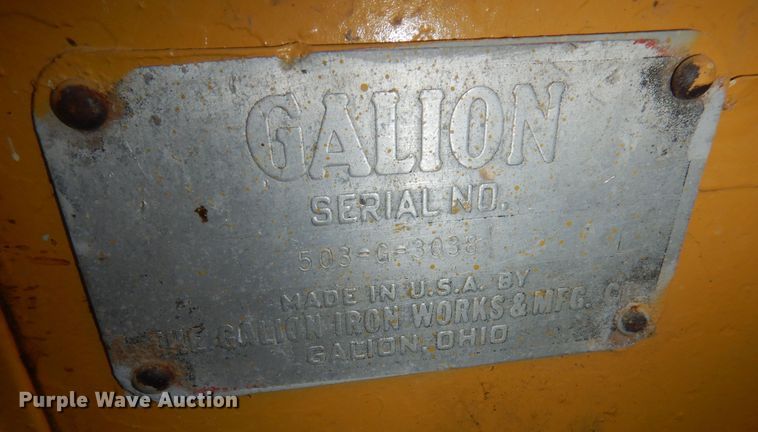 image for item NE9395 1959 Galion 503G rigid frame motor grader