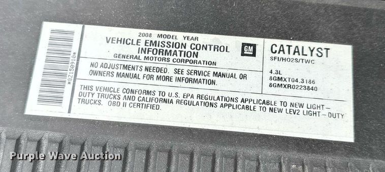 image for item NM9200 2008 Chevrolet Silverado 1500 pickup truck