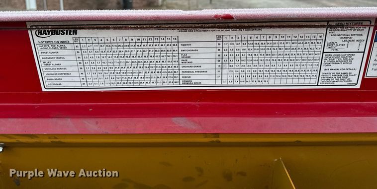 image for item NM9208 Haybuster 107C grain drill