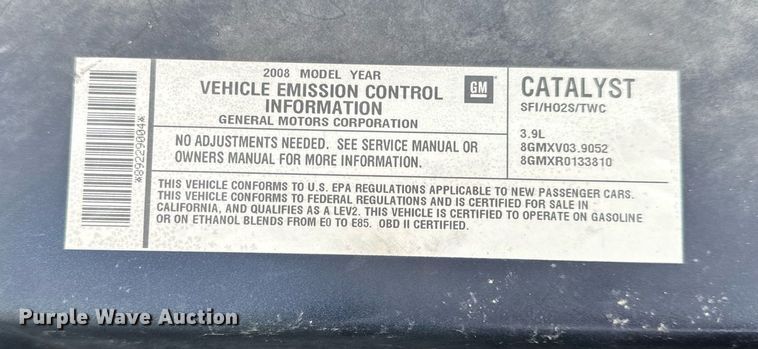 image for item NM9212 2008 Chevrolet Impala Police 