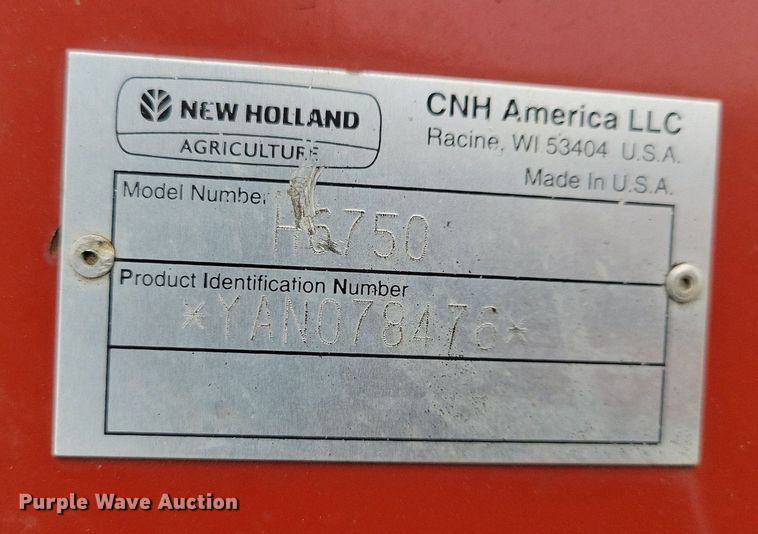 image for item DL7828 New Holland H6750 disc mower