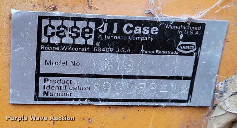 image for item DL7830 1982 Case 1816C skid steer loader