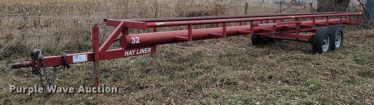 image for item DL7835 Hay Liner hay bale trailer