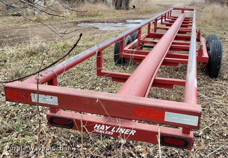 image for item DL7835 Hay Liner hay bale trailer