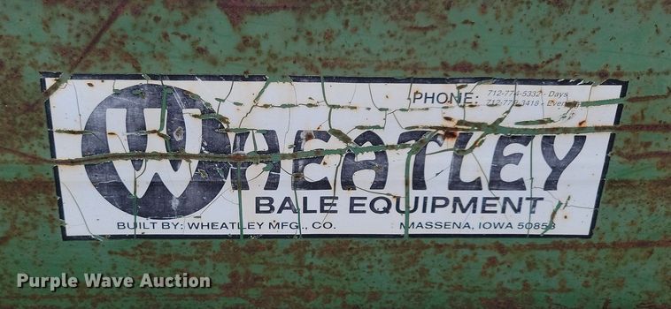image for item DL7838 Wheatley hay bale trailer