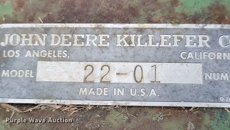 image for item DL7841 John Deere 22-01 ripper