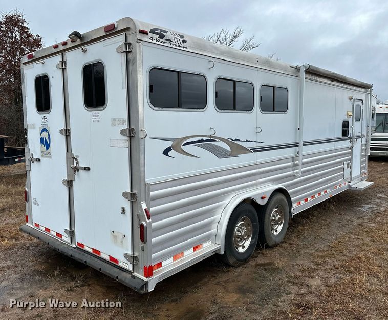 image for item LK9743 2008 4 Star Trailers horse trailer