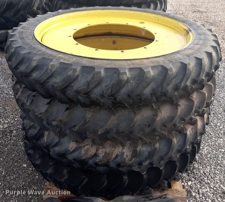 image for item LY9009 (8) 320/90R54 tractor tires and wheels