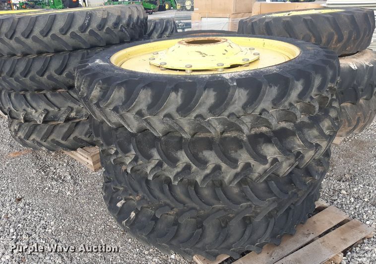 image for item LY9009 (8) 320/90R54 tractor tires and wheels