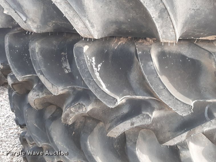 image for item LY9009 (8) 320/90R54 tractor tires and wheels