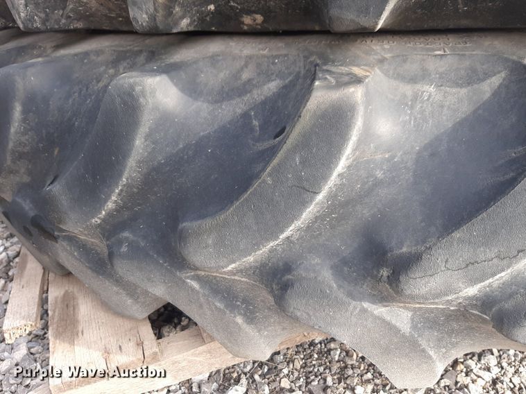 image for item LY9009 (8) 320/90R54 tractor tires and wheels