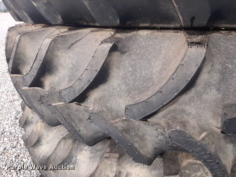 image for item LY9009 (8) 320/90R54 tractor tires and wheels