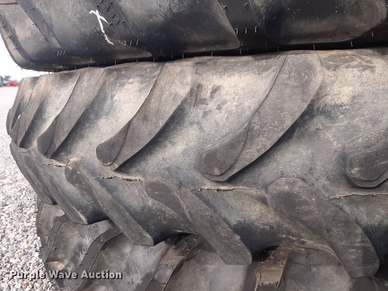 image for item LY9009 (8) 320/90R54 tractor tires and wheels