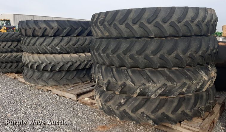 image for item LY9010 (8) 380/90R54 tractor tires and wheels