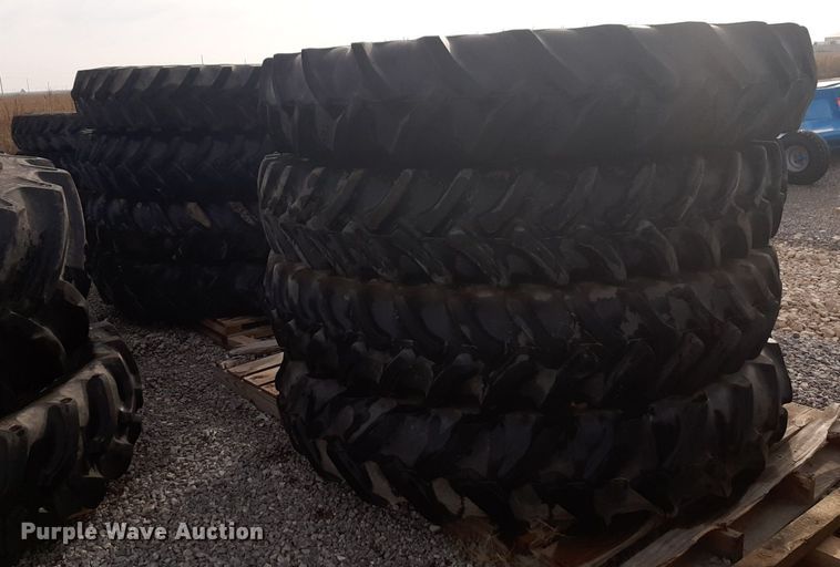 image for item LY9010 (8) 380/90R54 tractor tires and wheels