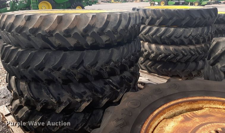 image for item LY9010 (8) 380/90R54 tractor tires and wheels