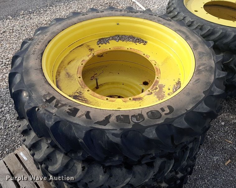 image for item LY9010 (8) 380/90R54 tractor tires and wheels