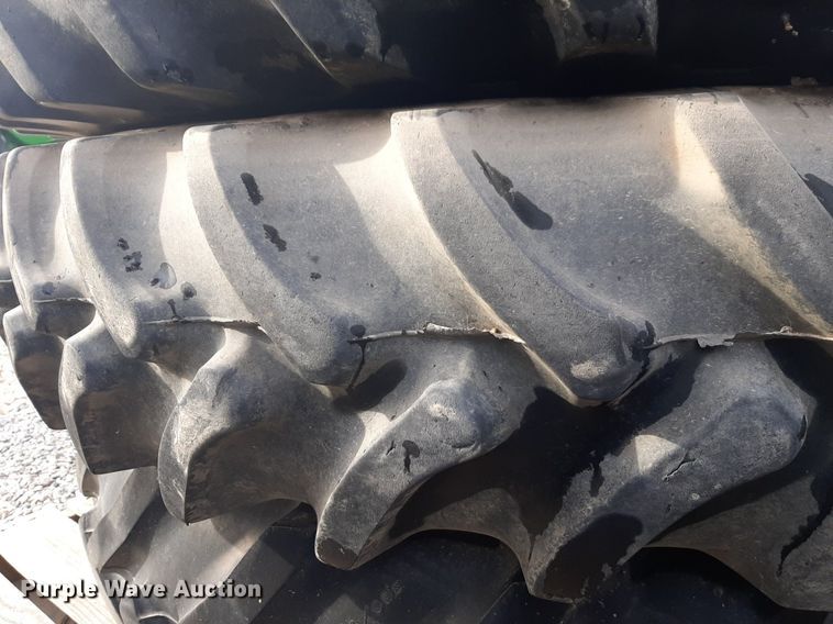 image for item LY9010 (8) 380/90R54 tractor tires and wheels