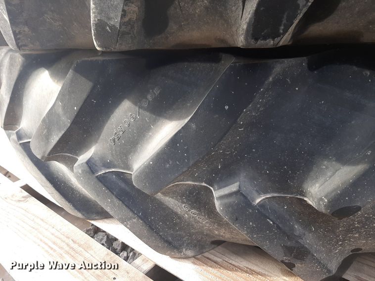 image for item LY9010 (8) 380/90R54 tractor tires and wheels