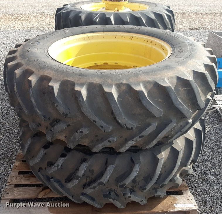 image for item LY9013 (2) 480/80R38 Goodyear tires and wheels