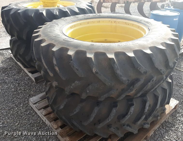 image for item LY9013 (2) 480/80R38 Goodyear tires and wheels