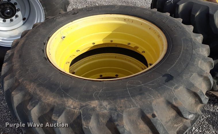 image for item LY9013 (2) 480/80R38 Goodyear tires and wheels