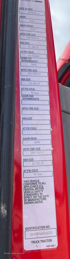 image for item DM2025 2017 Kenworth  T680 semi truck