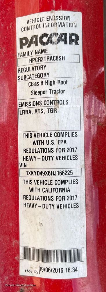 image for item DM2025 2017 Kenworth  T680 semi truck