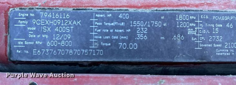 image for item DM2663 2011 Peterbilt 386 semi truck