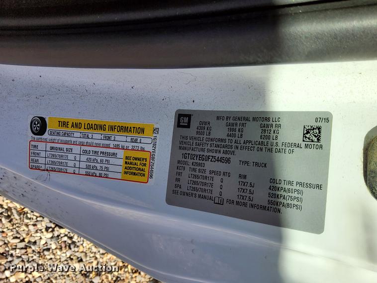 image for item DK8977 2015 GMC Sierra 2500HD SLE pickup truck