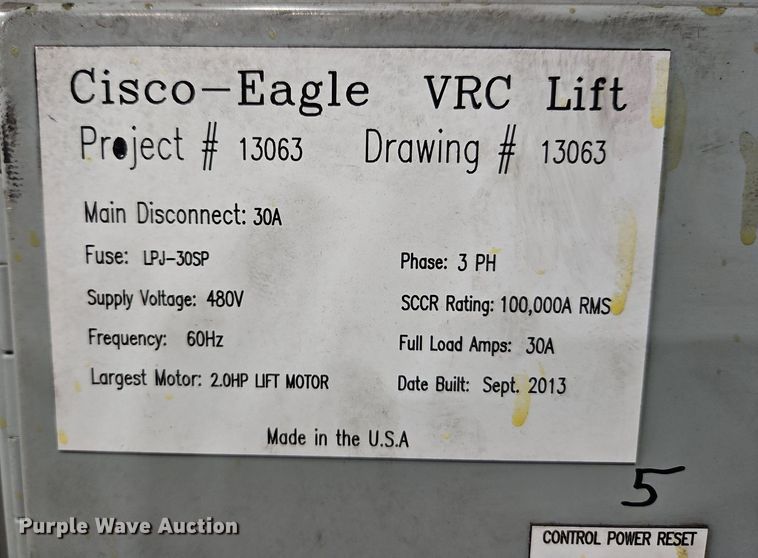 image for item DN7199 Cisco-Eagle VRC lift
