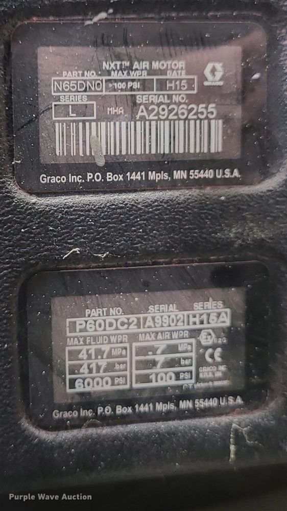 image for item DN8259 Graco Xtreme X60 airless paint sprayer