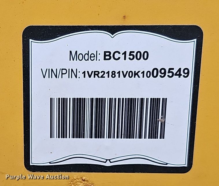 image for item DQ8549 2019 Vermeer BC1500 wood chipper