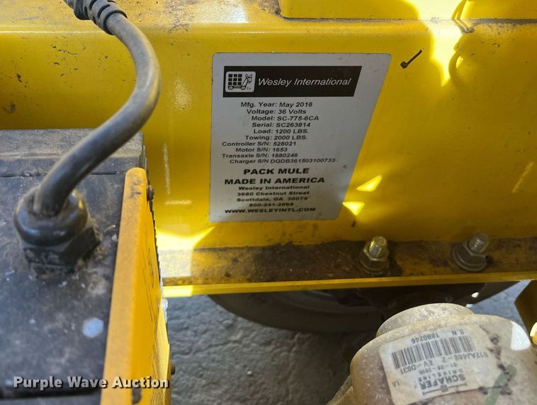 image for item EI0593 2016 Pack Mule  SC-775-6CA utility cart 