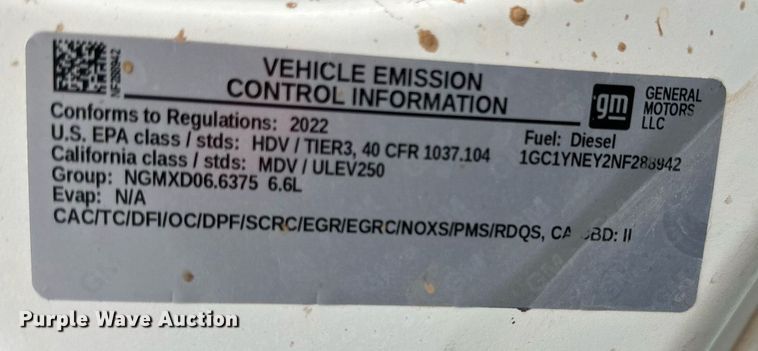 image for item IB9334 2022 Chevrolet Silverado 2500HD  Crew Cab pickup truck