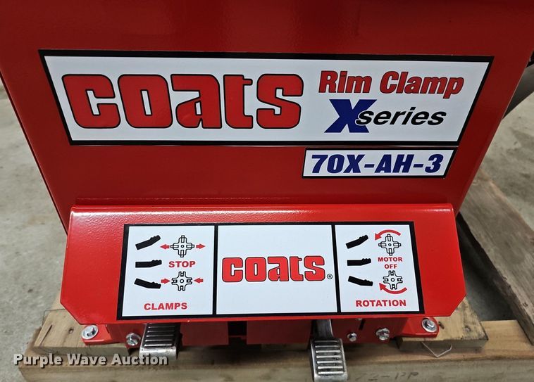 image for item IO9822 Coats X Series 70X-AH-3 rim clamp tire machine 