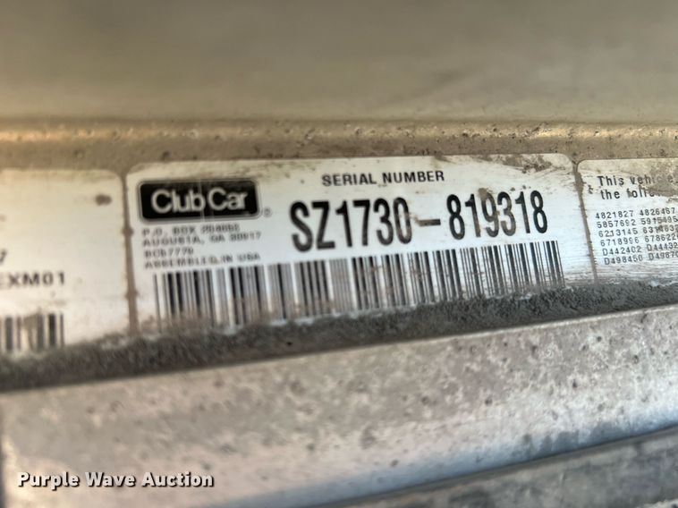 image for item KV9948 Club Car  golf cart