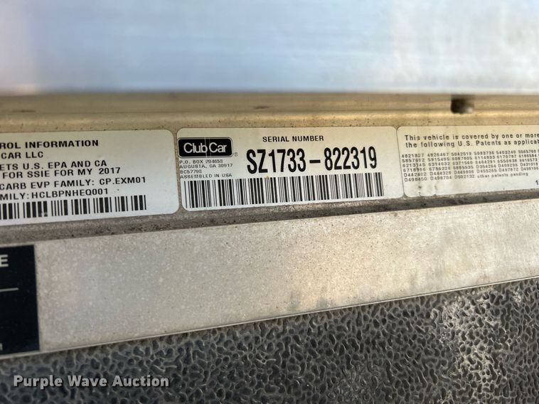 image for item KV9949 Club Car  Carryall 100 golf cart