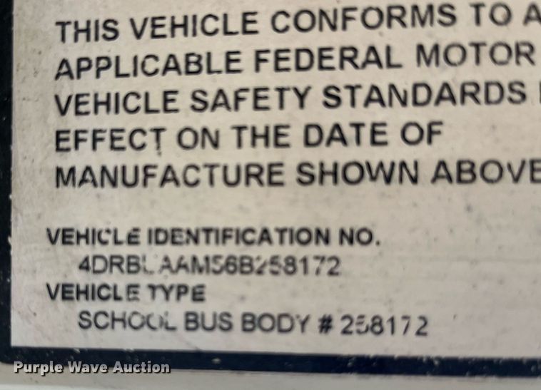 image for item LD9301 2006 International CE300 school bus