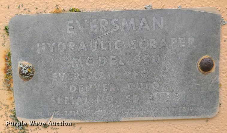 image for item LJ9501 Eversman 2SD  hydraulic scraper