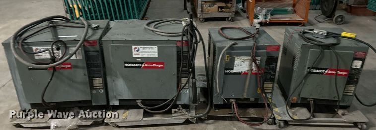 image for item LK9760 (4) Hobart forklift battery chargers 