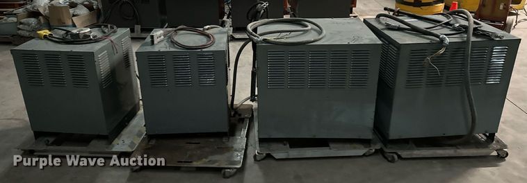 image for item LK9760 (4) Hobart forklift battery chargers 