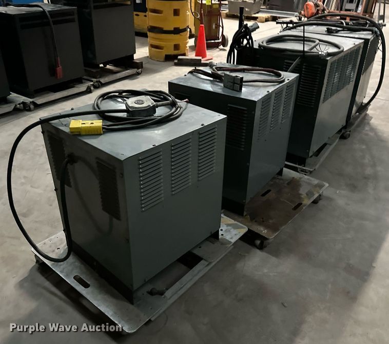 image for item LK9760 (4) Hobart forklift battery chargers 