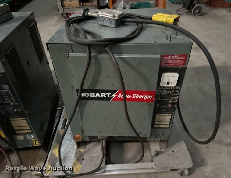 image for item LK9760 (4) Hobart forklift battery chargers 
